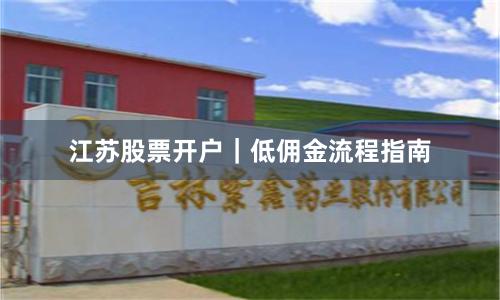 江苏股票开户|低佣金流程指南